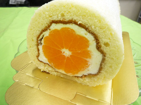 みかんのロールケーキ 横浜 南区 フランス菓子 フロランタン みかんのロールケーキ 横浜 南区 フランス菓子 フロランタン