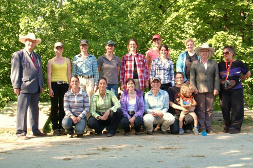 Gruppenbild "EWU Trainer B" auf der Clay Pit Ranch in Waiblingen