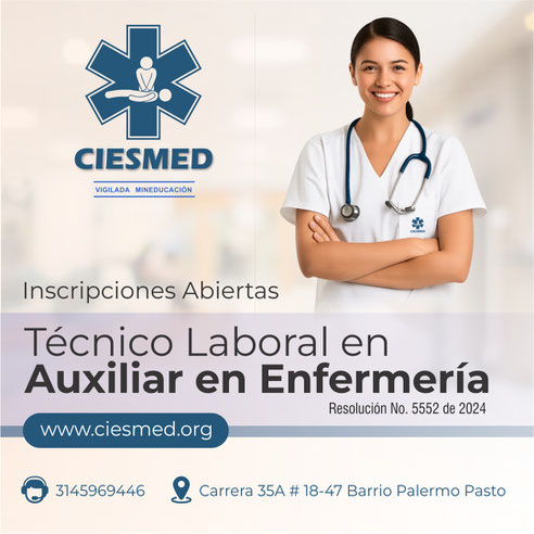 Técnico Laboral en Auxiliar en Enfermería CIESMED
