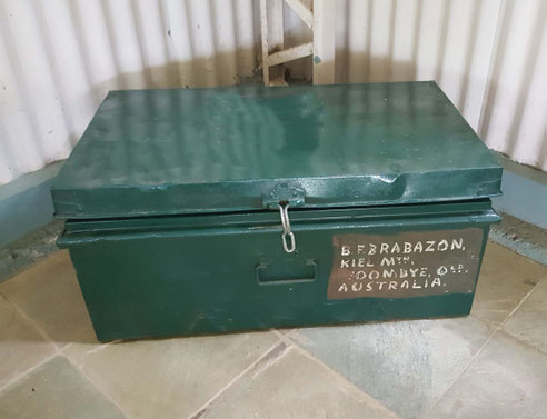 2016 ; Steel box at Avatar's Abode, Queensland, Australia. Photo by Anthony Zois
