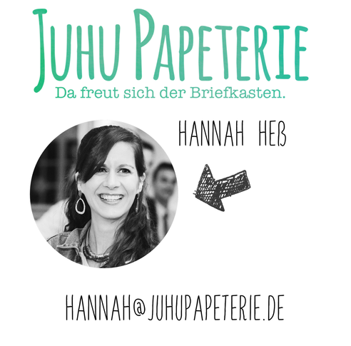 Hannah, Hess, Heß, Juhu Papeterie, Kontakt, Karten, Postkarten, Grußkarten, individuell, Design, Geburtstagskarten, Hochzeitskarten, modern, individualisierbar, Karlsruhe, Hannah Heß