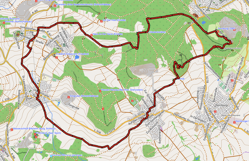 GPXTrack "Blasiussteig Rundwanderung"