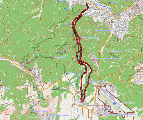 GPXTrack "15 km Buchhellertal Rundweg"