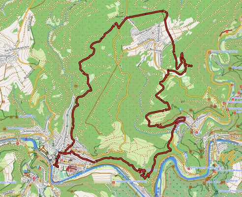 GPXTrack 19 km Wanderung "Katzenstein Tour"