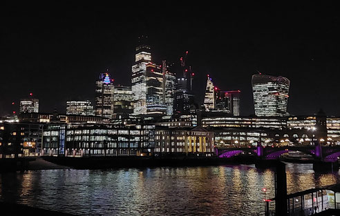 City of London bei Nacht