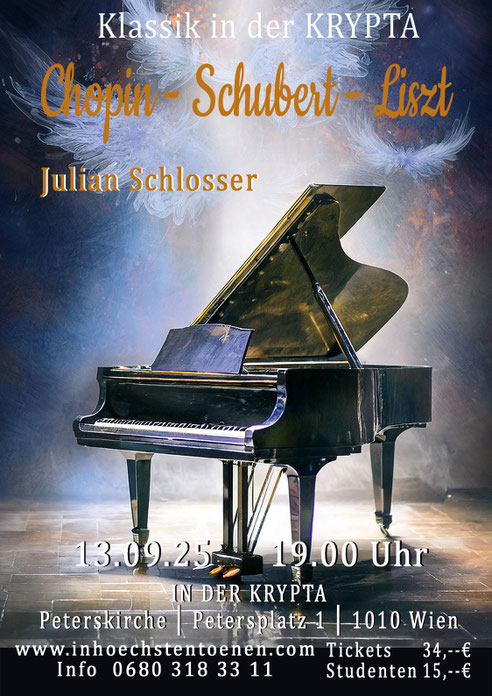 Chopin - Schubert - Liszt   Klavierkonzert  in der KRYPTA