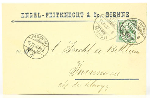Engel-Feitknecht Postkarte 1903 © engel-art.ch
