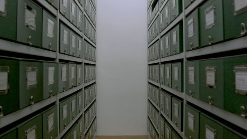 Archivaufnahme aus dem Kärntner Literaturarchiv in Klagenfurt