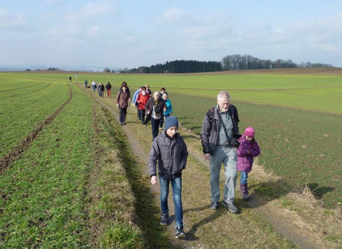 Leichte Wanderung am Sinfoniewanderweg.