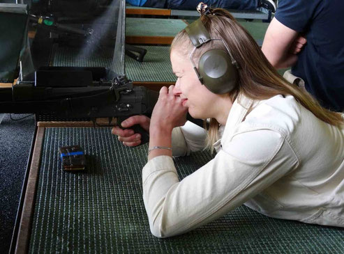 Natalie Maag, hier als treffsichere Schützin am Feldschiessen 2025 in Bubikon (Bild: buebikernews)