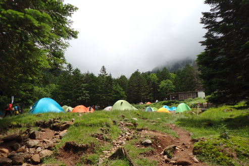 硫黄岳～赤岳縦走　テント泊　登山　ツアー