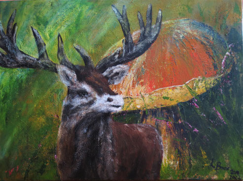 "ohne Titel" , Acryl auf Leinwand , 60x80 cm , BNR 351