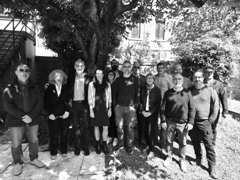 Direttivo dell'Associazione Editori Veneti al completo presso Villa Settembrini, Mestre