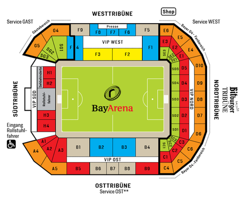 Leverkusen Sitzplan Leverkusen Sitzplan