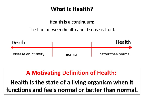 What is Health - Definition - continuum - www.learn-study-work.org