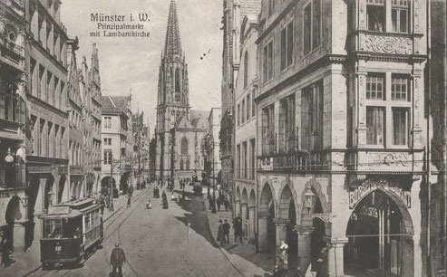 Prinzipalmarkt um 1910 - Sammlung Henning Stoffers