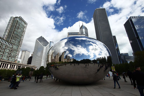 The Cloud Gate at Millenium Park