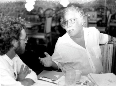Daniel Santos conversa con su biógrafo, el escritor y periodista puertorriqueño Joseán Ramos.