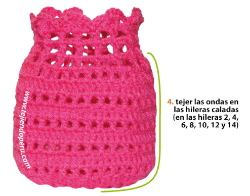 Cómo tejer un bolso en wiggle (wiggly o squiggle) crochet