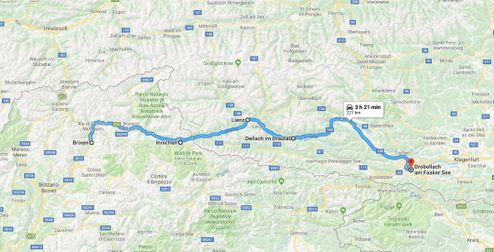 Our train and e-bike tour from Brixen to Drobollach at Lake Faak, Austria