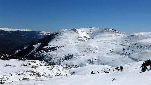 Raquetes de neu al Coll de la Creueta