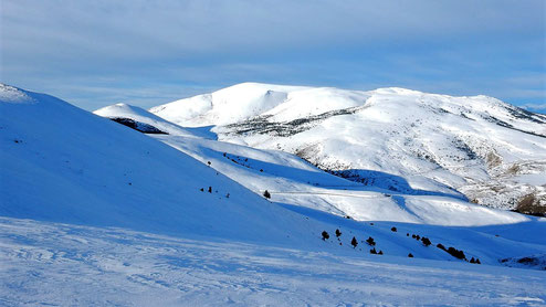 Raquetes de neu al Coll de la Creueta