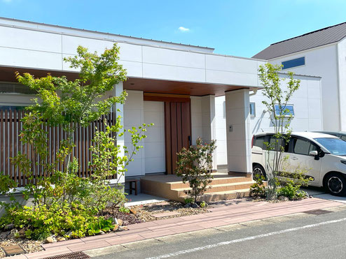 豊川 豊橋 庭 外構 ﾃﾞｻﾞｲﾝ 平屋