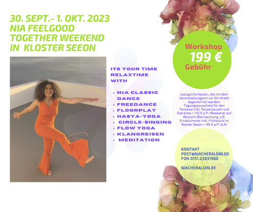Nia Feelgood Weekend im September 2023 in Kloster Seeon
