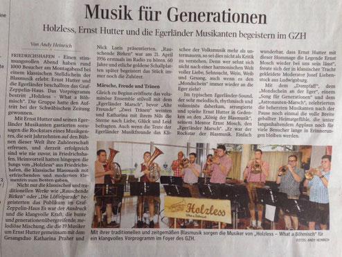 Vorgruppe Egerländer Musikanten