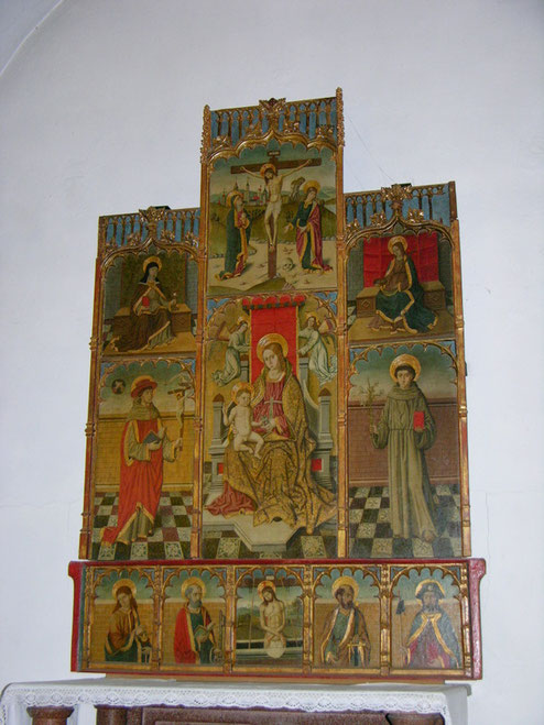 Santa Lucia di Tallano triptyque de la Vierge