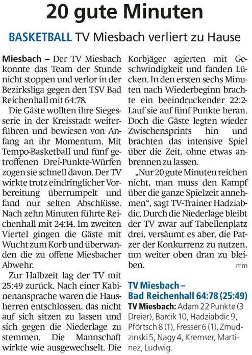 Bericht im Miesbacher Merkur am 17. März 2026 - Zum Vergrößern klicken