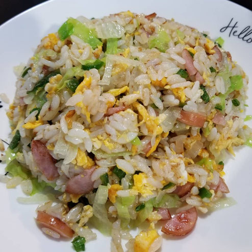 屋台：鬼多郎　天神店、料理：チャーハン