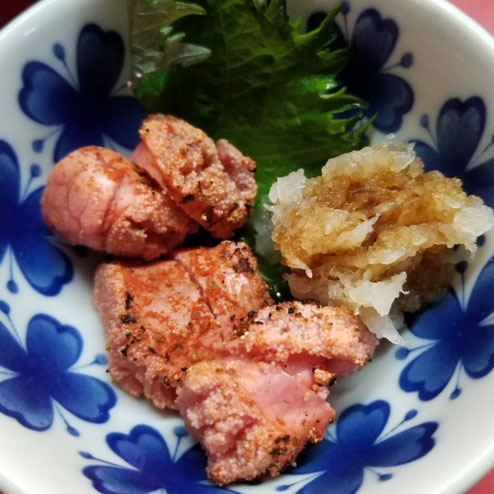 屋台：もり、料理：メンタイ