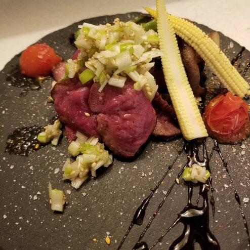 屋台：けいじ、料理：料理名のメモ忘れました