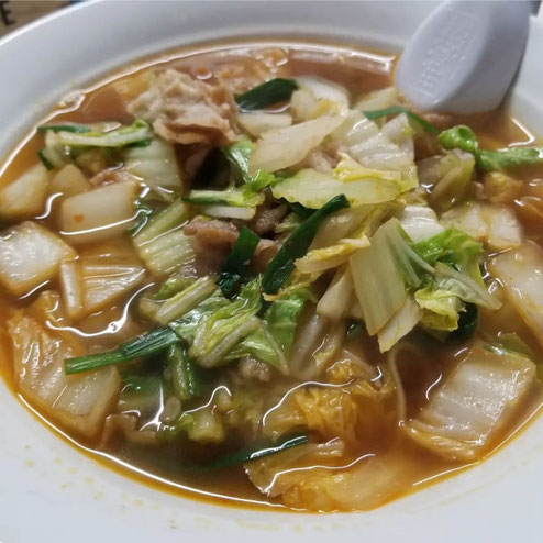 屋台：長浜市民球場、料理：長浜スタミナラーメン