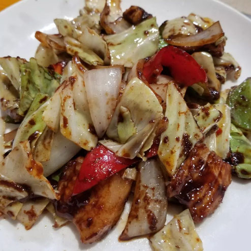 屋台：宗_むね、料理：回鍋肉