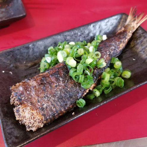 屋台：たっちゃん、料理：いわし明太