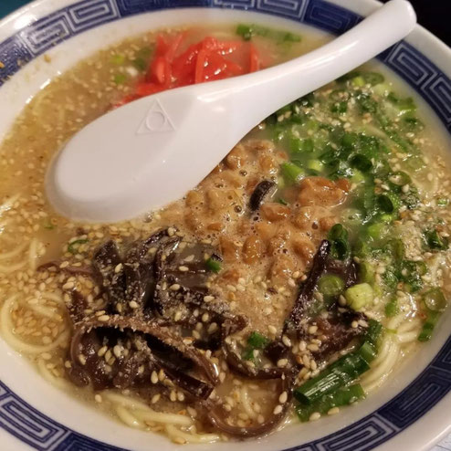 屋台：寅政、料理：納豆ラーメン
