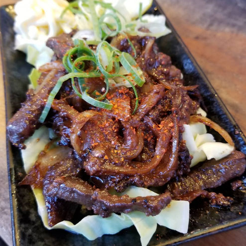 屋台：風来けん坊、料理：鯨南蛮
