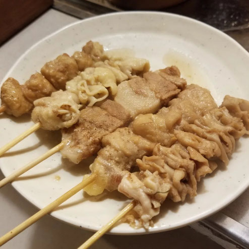 屋台：HEROs屋台蒸上Jojo、料理：串盛り5本