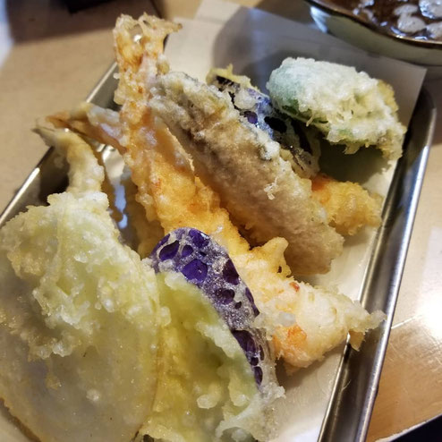 屋台：天一、料理：天ぷら盛合せB