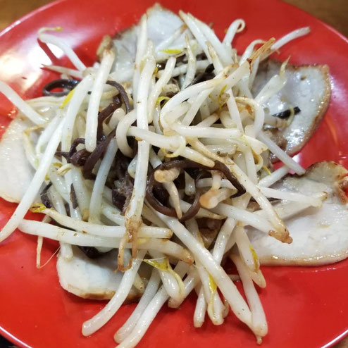 屋台：えんまんや、料理：つまみ焼チャーシュー