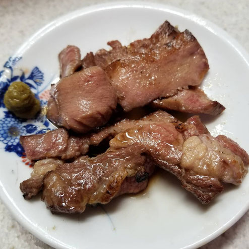 屋台：まみちゃん、料理：牛タンステ
