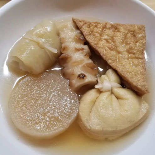 屋台：長浜屋台　どげん家、料理：おでん