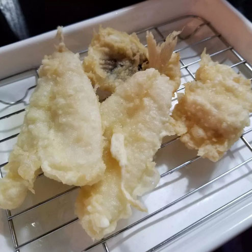 屋台：紀文、料理：天ぷら盛合せ