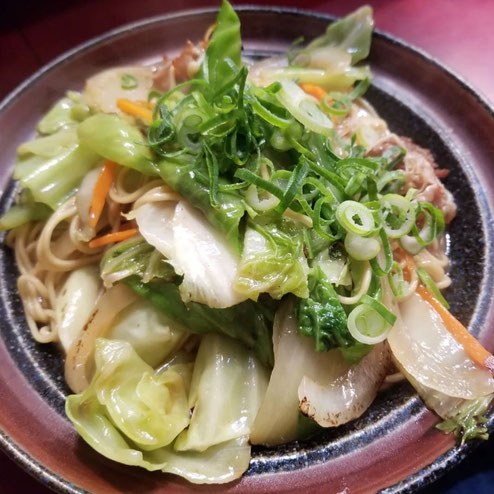 屋台：こがちゃん、料理：焼きラーメン