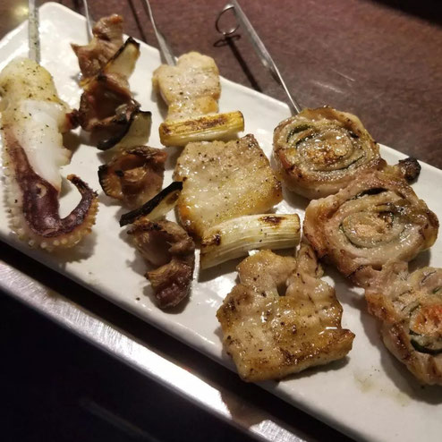 屋台：司、料理：司の串4本セット