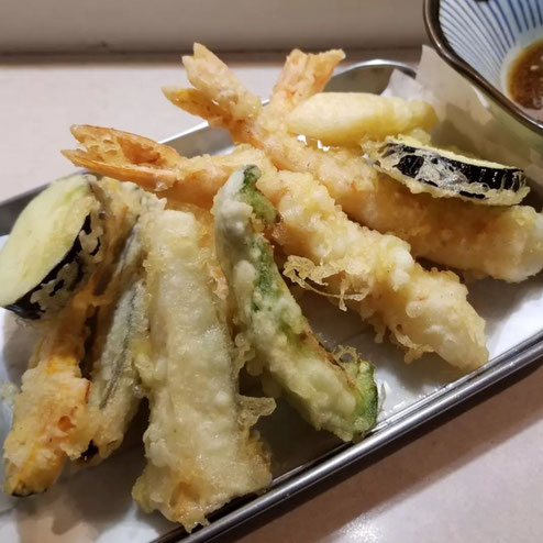 屋台：天一、料理：天ぷら盛合せA