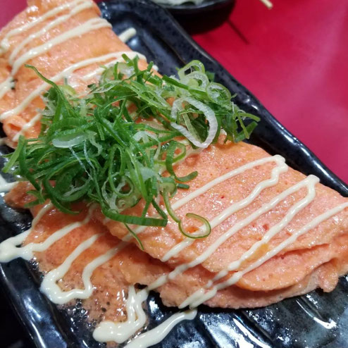 屋台：ひでちゃん、料理：明太子オムレツ
