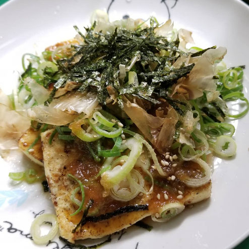 屋台：なかちゃん、料理：豆腐ステーキ(恐らく)